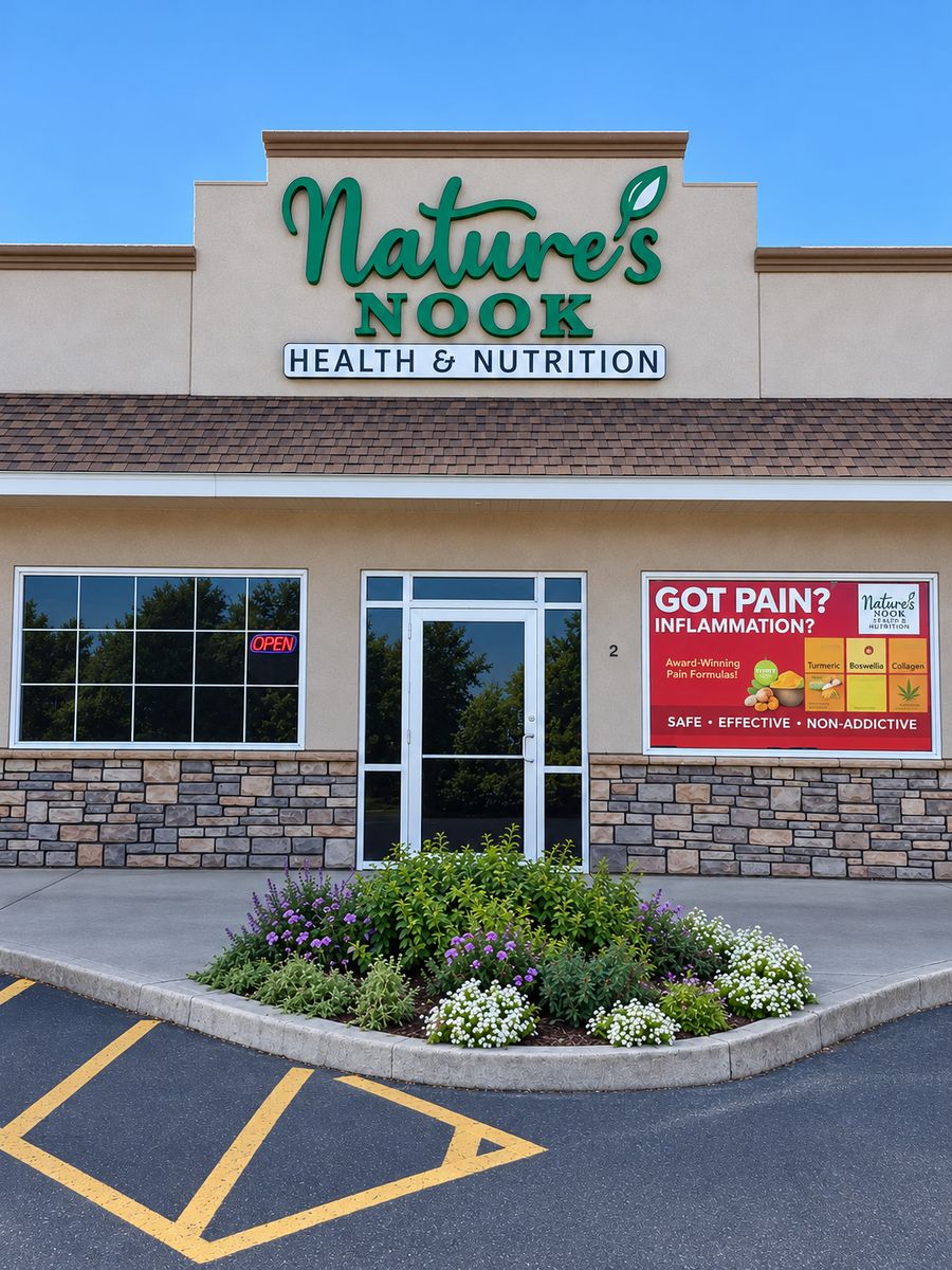 The Nature's Nook storefront on Valley River Road in Rexburg